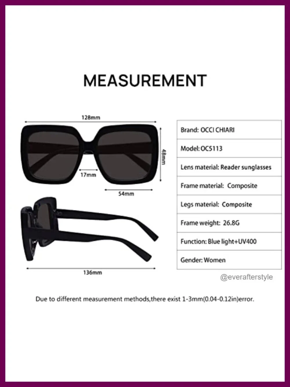 Oversized Reader Sunglasses with Blue Light Blocking UV400 Protection